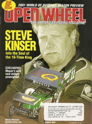 OPEN WHEEL 2001 MAR - STEVE KINSER Spcl, MIDGET MOPAR MILLS, BUDDY LAZIER